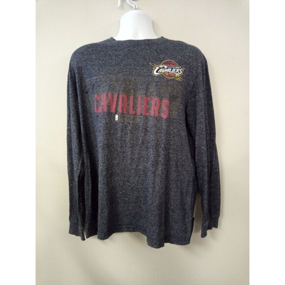Men's Blue NBA Cleveland Cavaliers Blue Long Sleeve Shirt Size XL - Picture 1 of 4